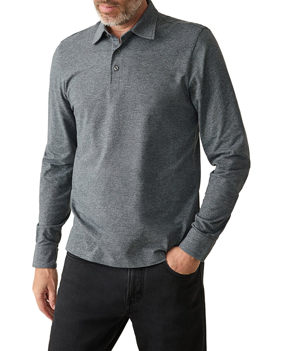 Imagen 0 de Polo de hombre de pique manga larga