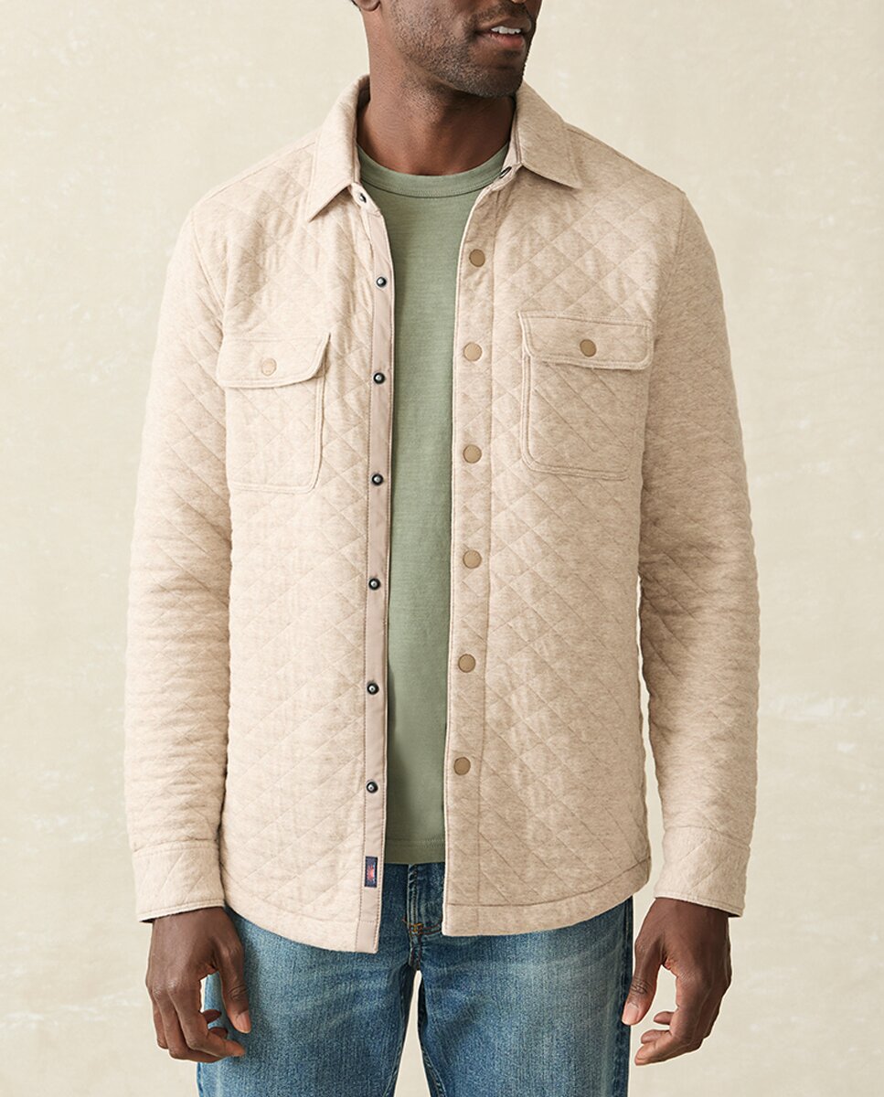 Imagen 0 de Chaqueta de hombre con tela de sudadera acolchada