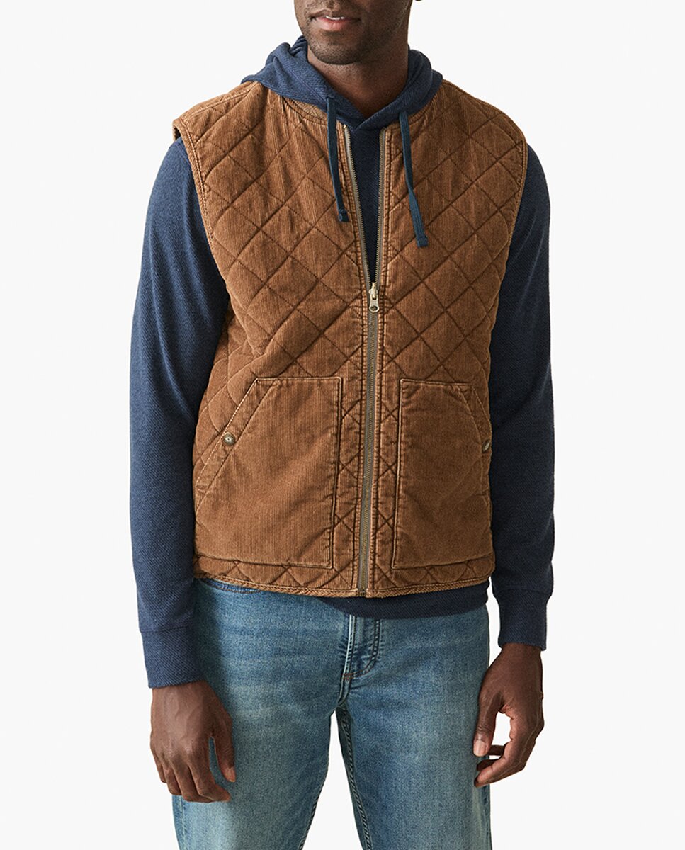Imagen 0 de Chaleco de hombre de pana reversible