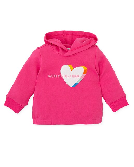 Imagen 0 de Sudadera con estampado frontal de corazón