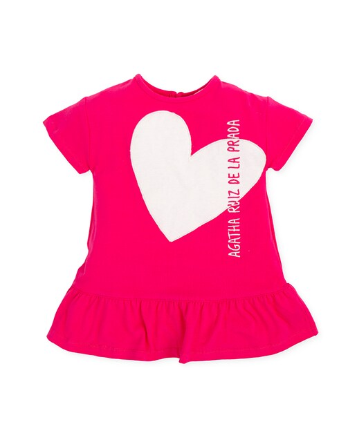 Imagen 0 de Vestido de bebé niña corazón icónico frontal