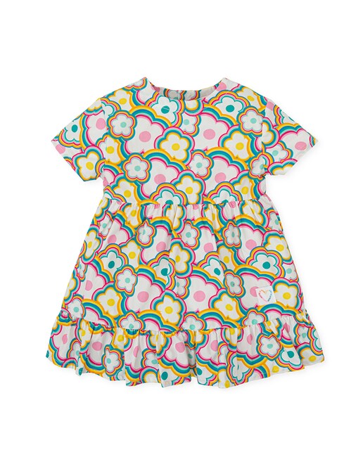 Imagen 0 de Vestido de manga corta con estampado de flores