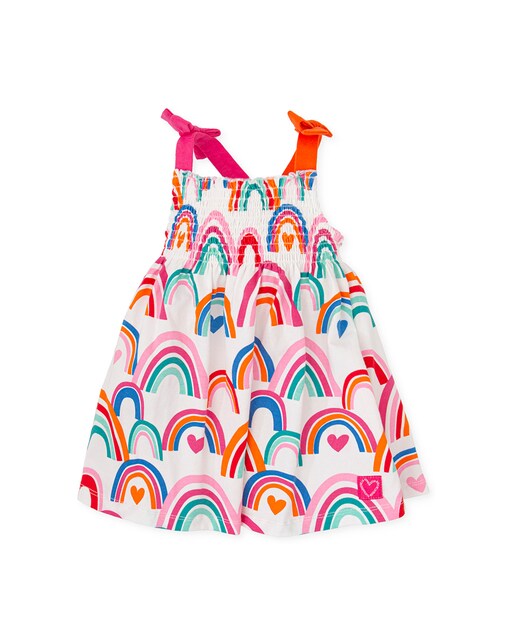 Imagen 0 de Vestido de tirantes con estampado de arco-iris