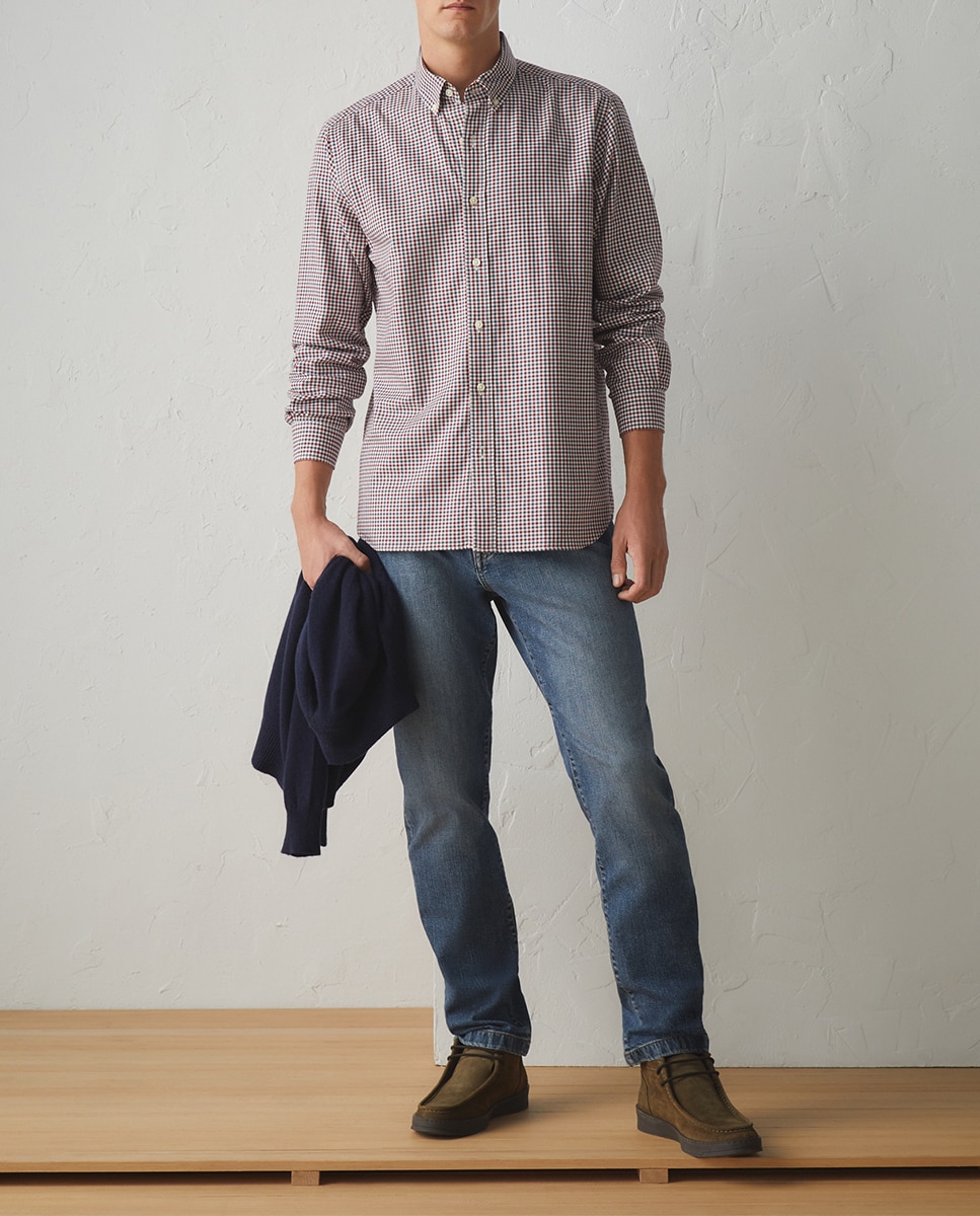 Imagen 0 de Camisa algodón twill de hombre manga larga