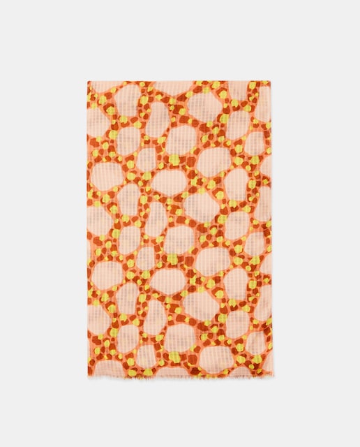 Imagen 0 de Fular con estampado fantasía a tono