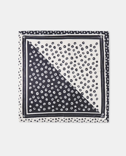 Imagen 0 de Pañuelo con estampado a contraste