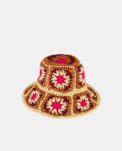 Imagen 0 de Sombrero de crochet multicolor