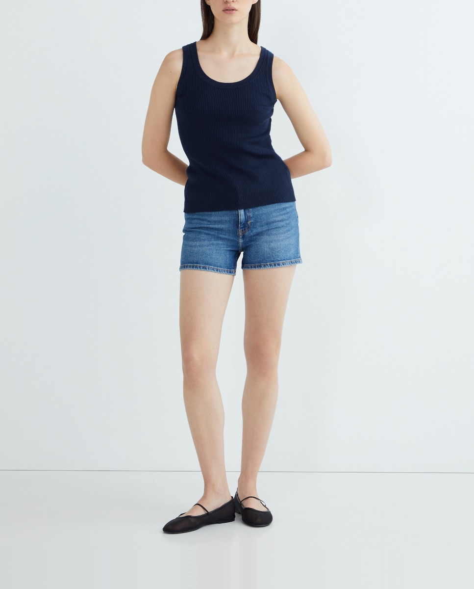 Imagen 0 de Short denim de mujer 5 bolsillos regular fit