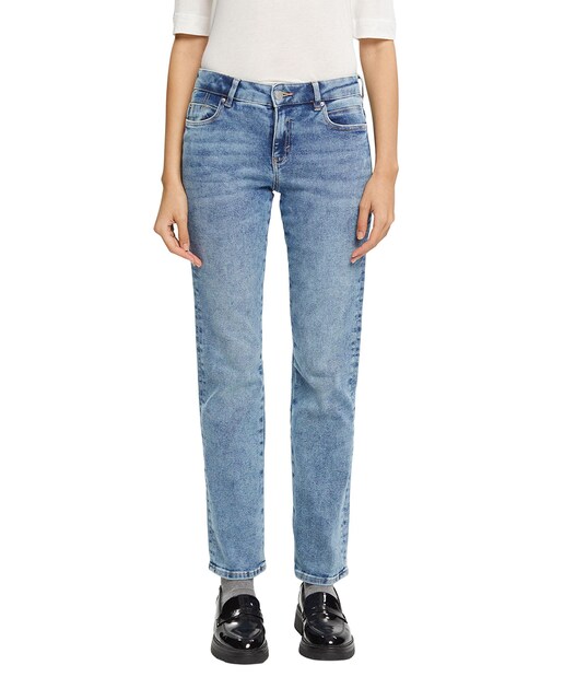 Imagen 0 de Vaqueros de mujer straight fit 5 bolsillos