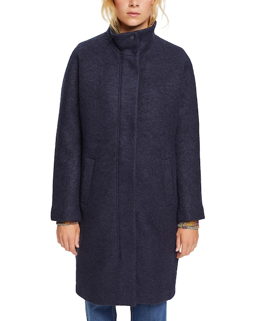 Imagen 0 de Abrigo de mujer lana cuello alto