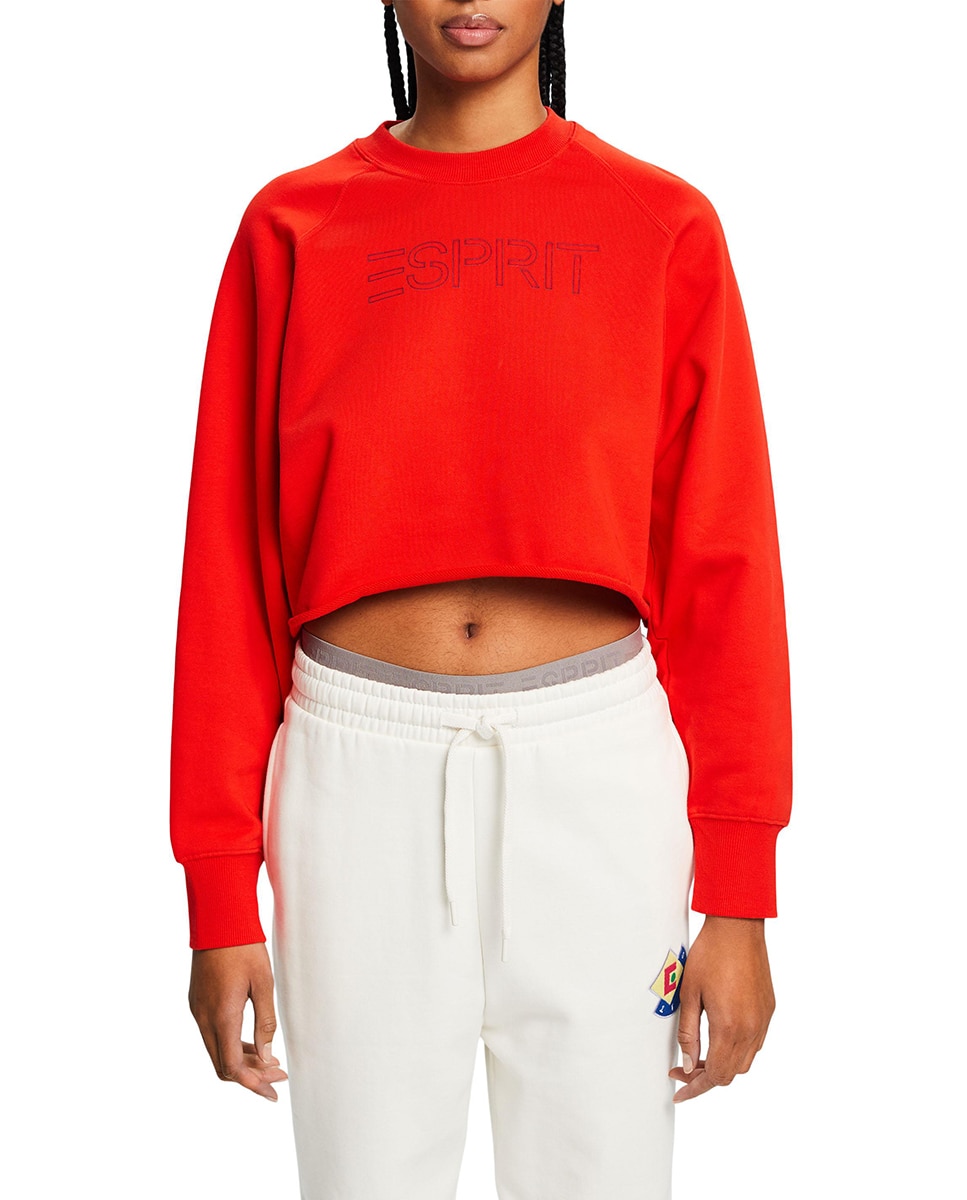 Imagen 0 de Sudadera cerrada de mujer corta logo