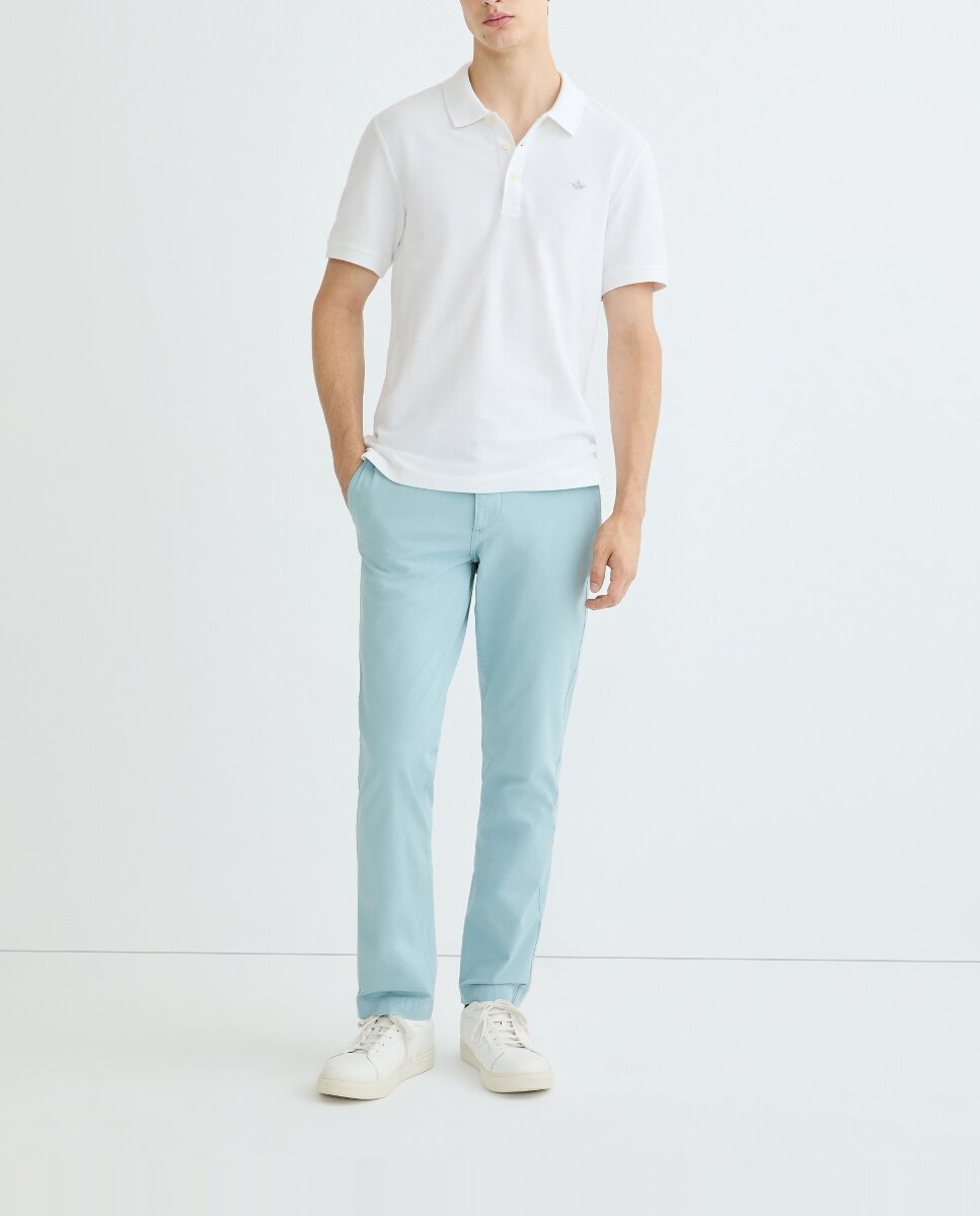 Imagen 0 de Pantalón de hombre estilo chino casual, California Khaki, Slim Fit.