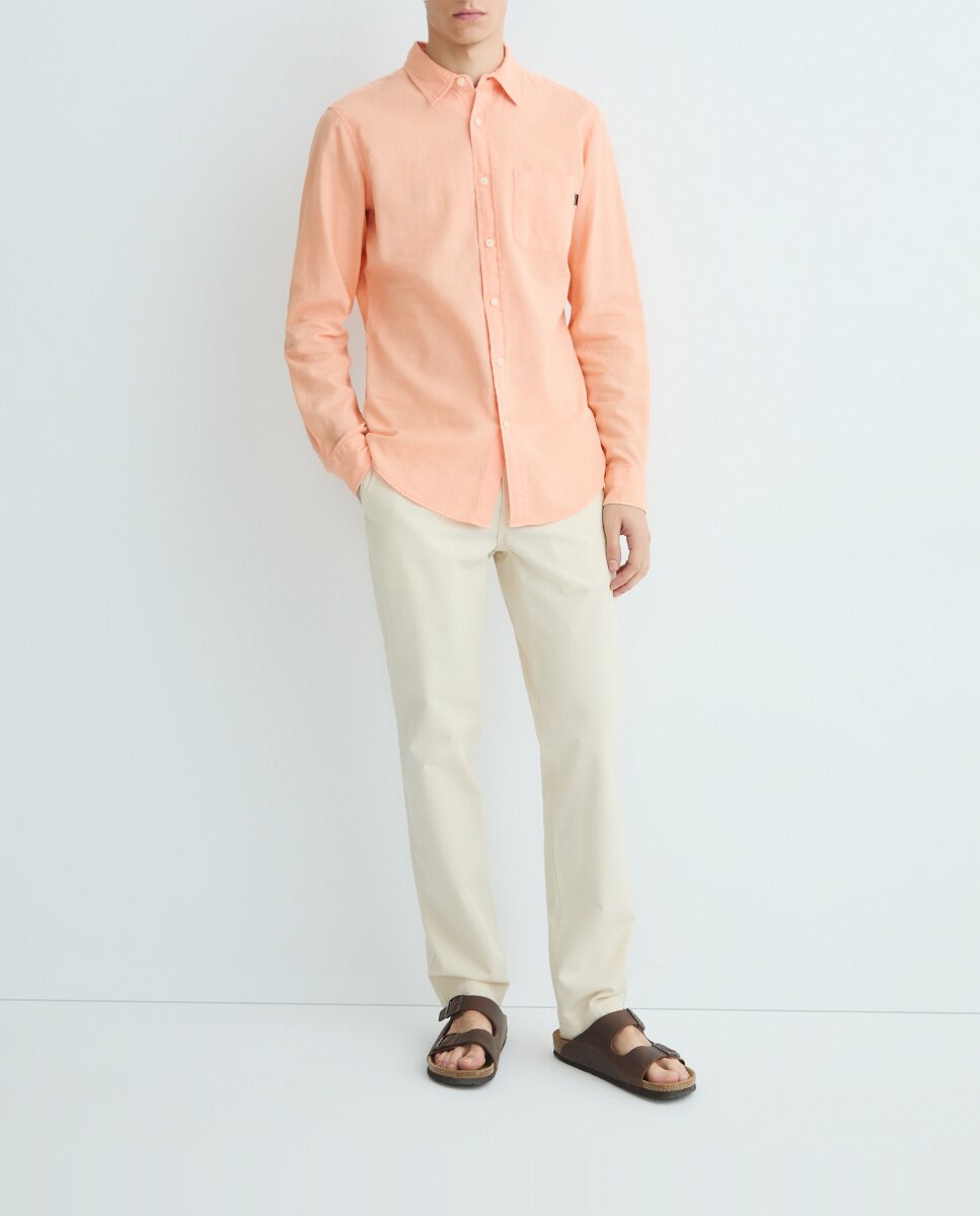 Imagen 0 de Pantalón de hombre estilo chino casual, California Khaki, Slim Fit.