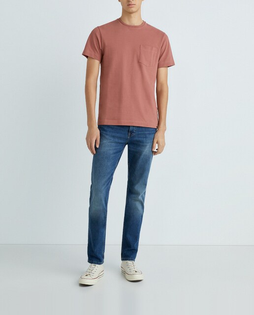 Imagen 0 de Pantalón vaquero de hombre color azul lavado