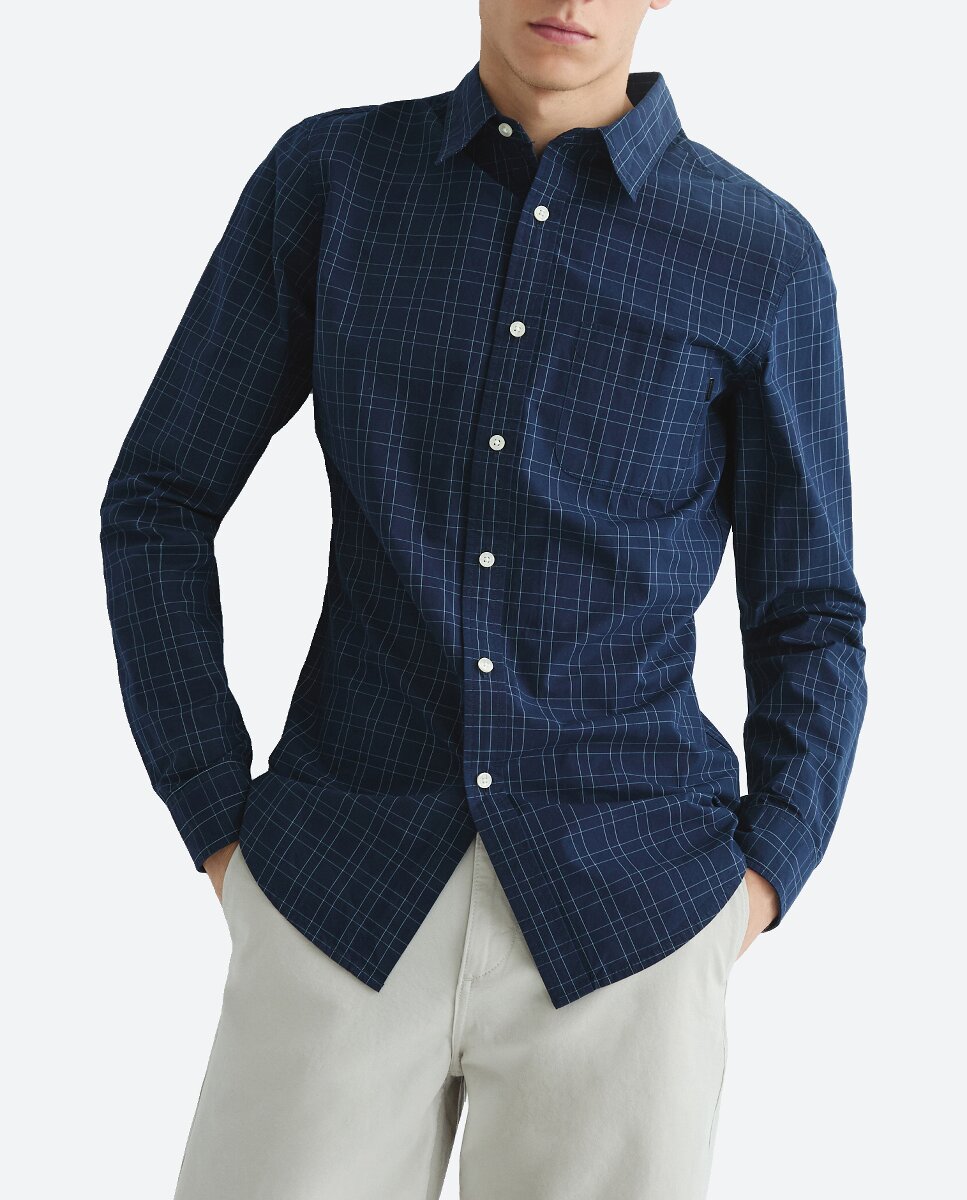Imagen 0 de Camisa de hombre de manga larga, slim fit.