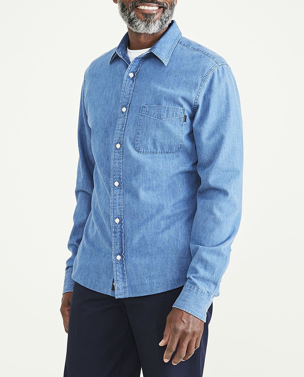 Imagen 0 de Camisa de hombre vaquera corte slim