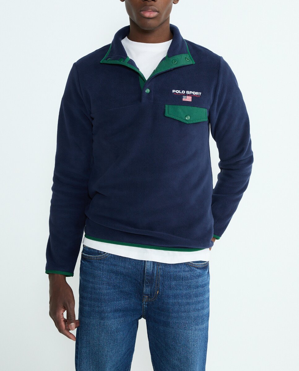 Imagen 0 de Sudadera de hombre polar con cuello alto