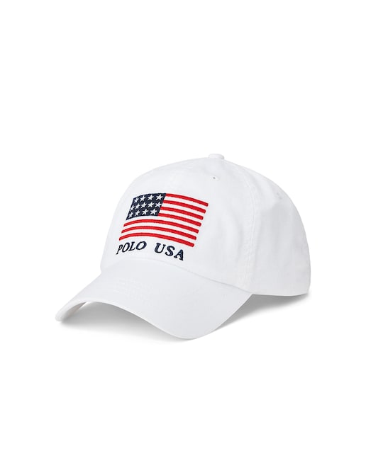 Imagen 0 de Gorra de hombre de tela chino con bandera USA