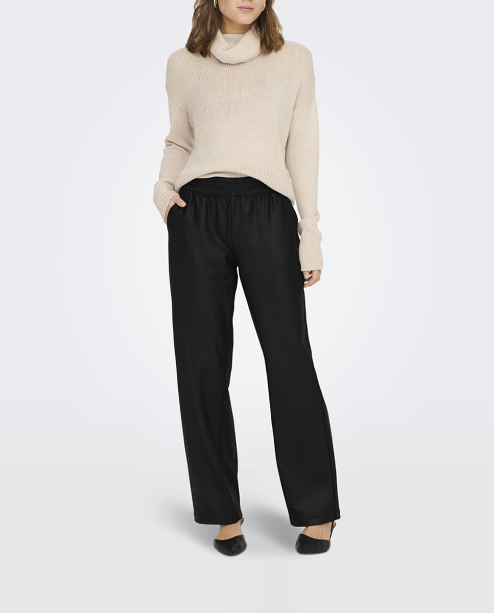 Imagen 0 de Pantalón de vestir de mujer palazzo de tiro alto