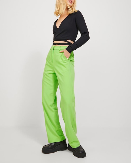 Imagen 0 de Pantalón de pinzas de tiro alto de mujer