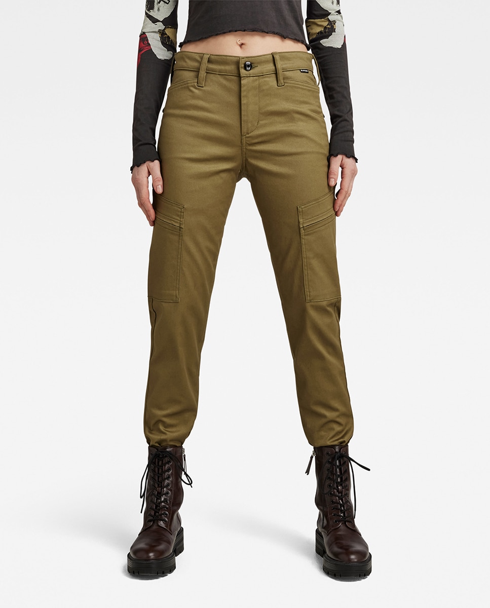 Imagen 0 de Pantalones cargo de mujer y corte ajustado