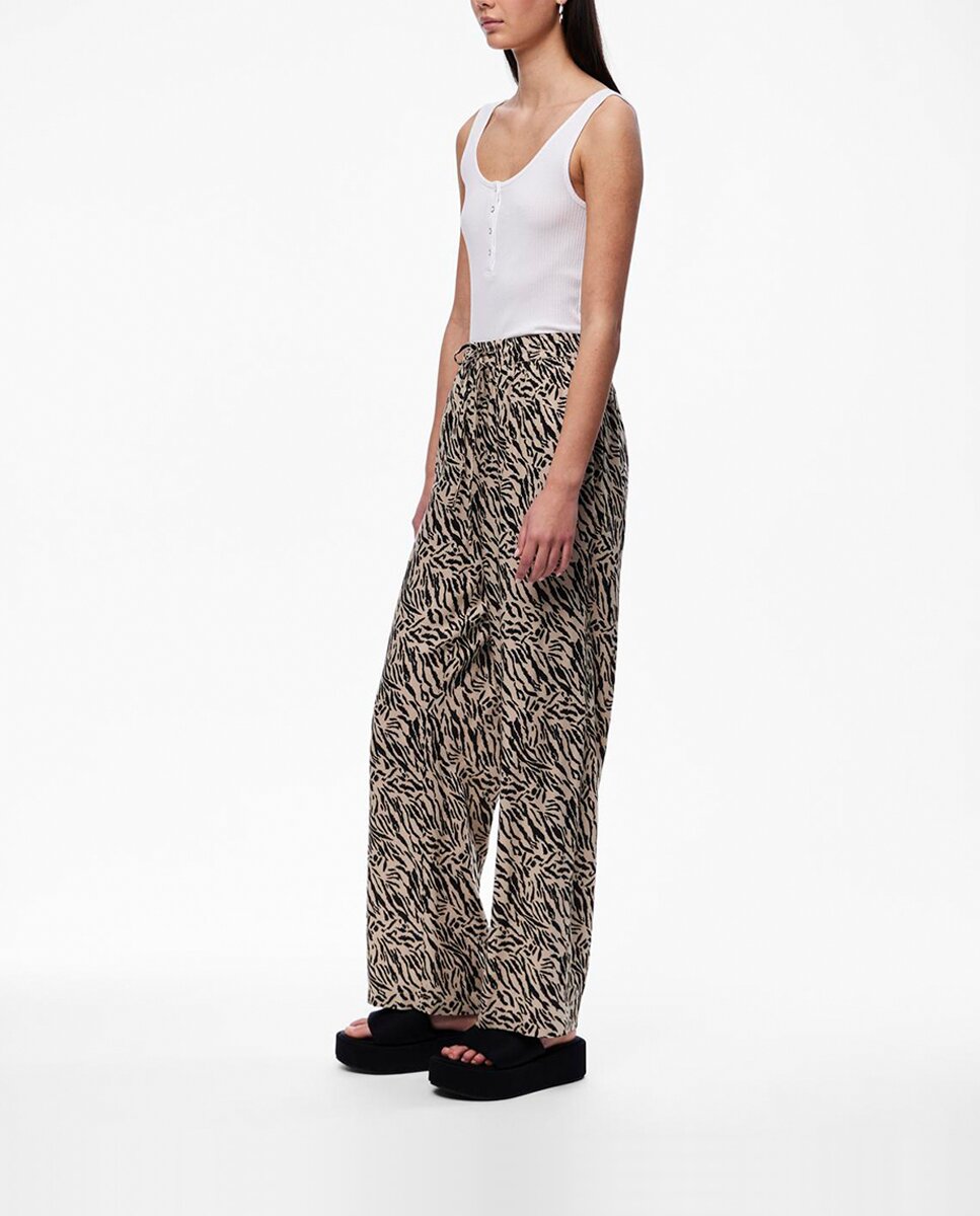 Imagen 0 de Pantalón largo de mujer con lazada