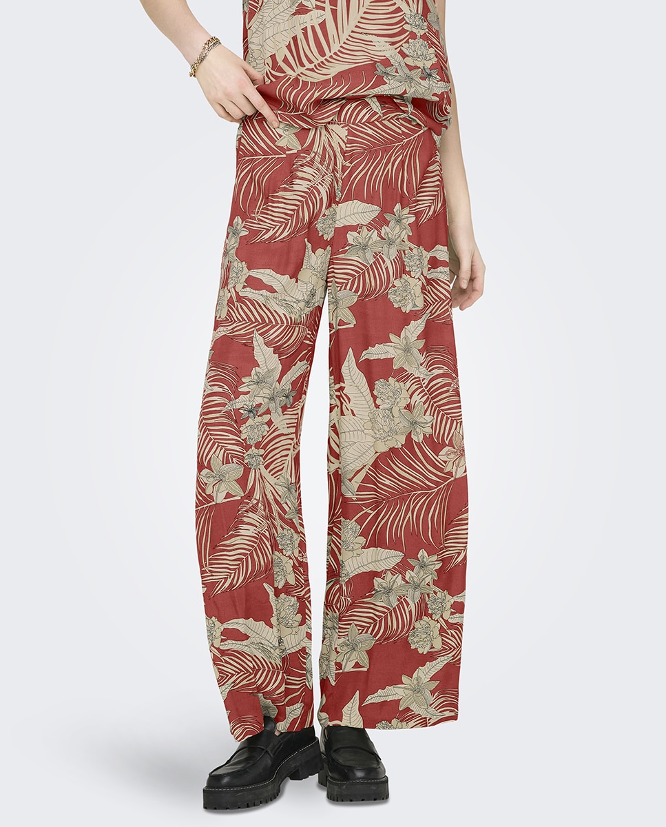 Imagen 0 de Pantalón de mujer ancho de cintura alta