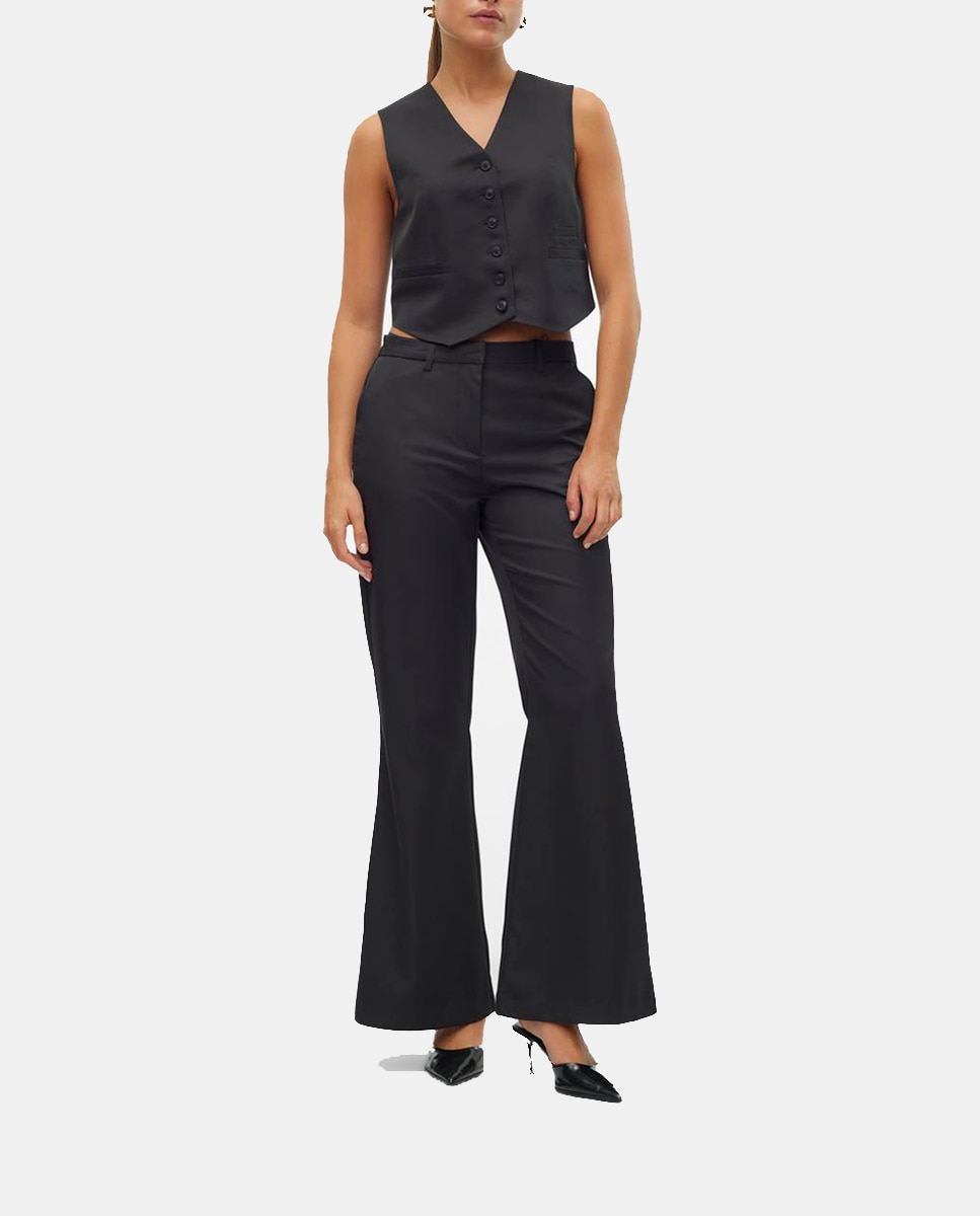 Imagen 0 de Pantalón flared de vestir de mujer