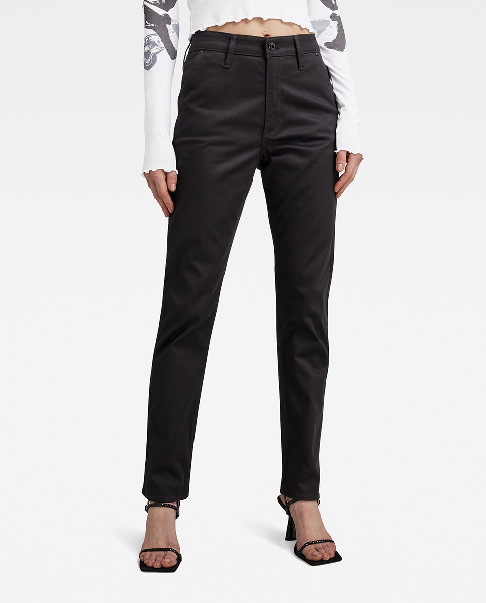 Imagen 0 de Pantalón chino slim de mujer de corte ajustado