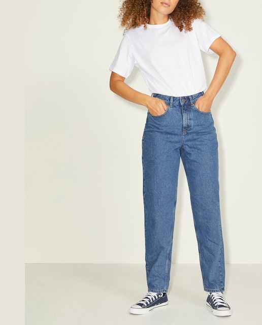 Imagen 0 de Vaquero Lisbon de mujer mom fit y con cintura alta