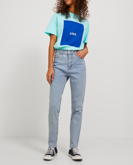 Imagen 0 de Vaqueros Berlín slim fit de tiro alto de mujer.