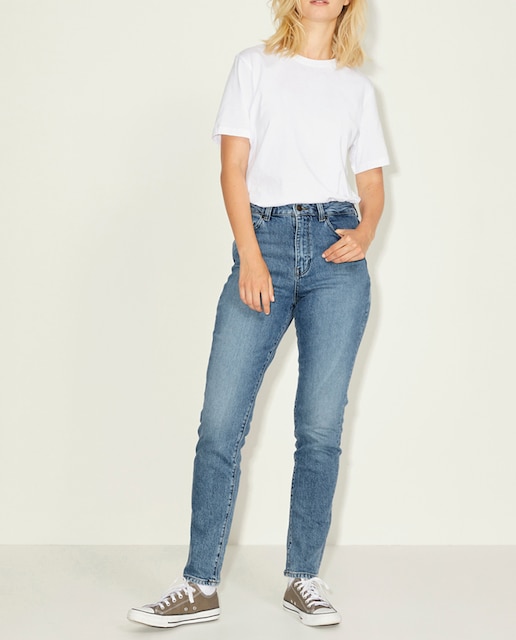 Imagen 0 de Vaqueros Berlín slim fit de tiro alto de mujer