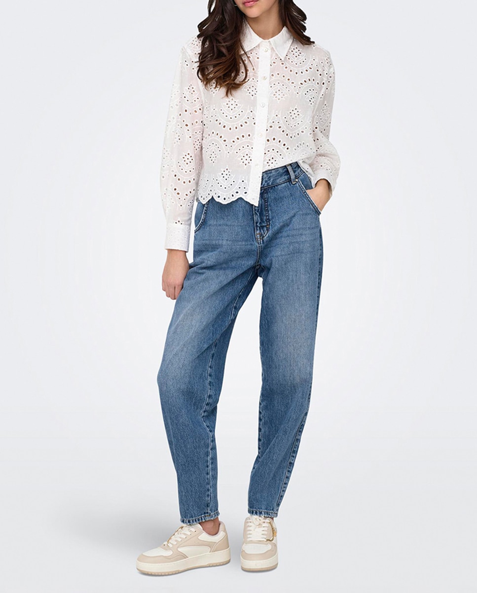 Imagen 0 de Pantalón de mujer vaquero de cintura alta