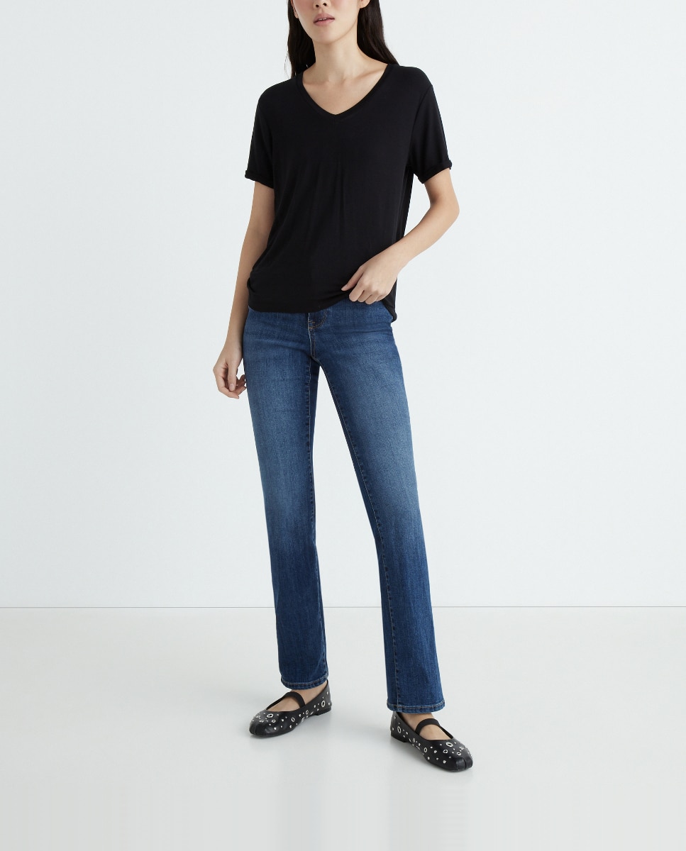 Imagen 0 de Pantalón vaquero de mujer largo
