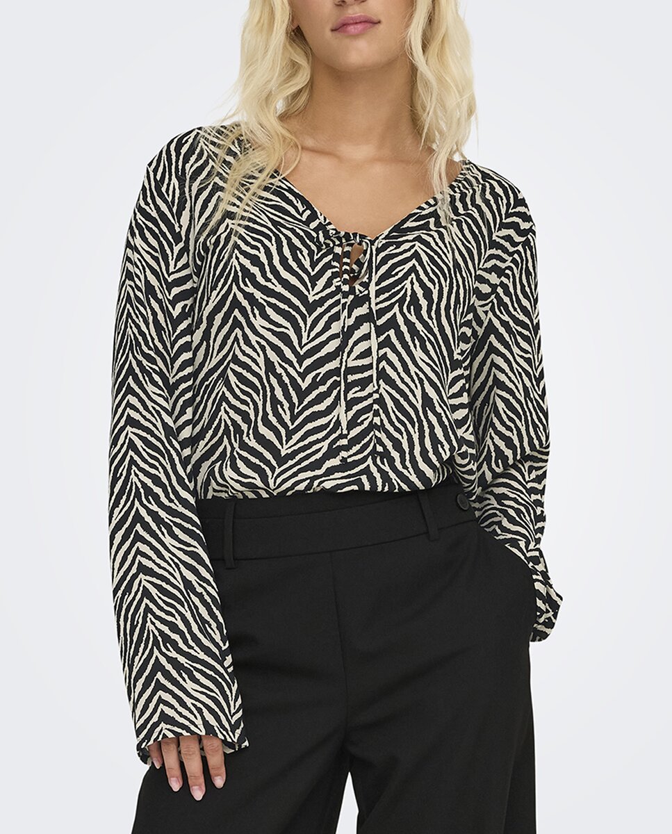 Imagen 0 de Camiseta fluida de mujer estilo animal print