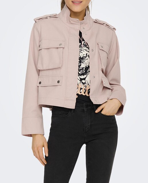 Imagen 0 de Chaqueta estilo cargo de mujer con bolsillos