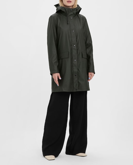 Imagen 0 de Chubasquero de mujer manga larga con capucha
