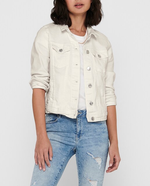 Imagen 0 de Cazadora vaquera de mujer con bolsillos