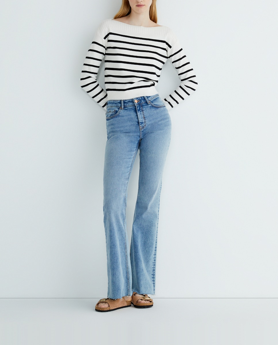 Imagen 0 de Jersey de mujer de punto con cuello barco