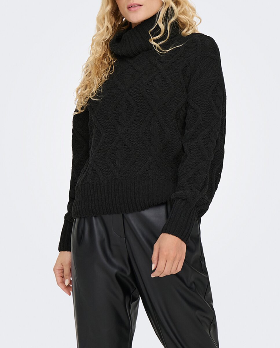 Imagen 0 de Jersey de mujer de punto de cuello vuelto