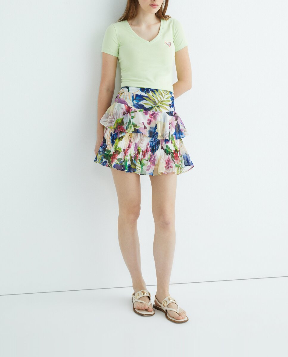 Falda corta con volantes — oferta en Primeriti