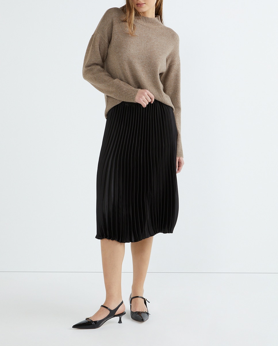 Imagen 0 de Falda midi plisada.
