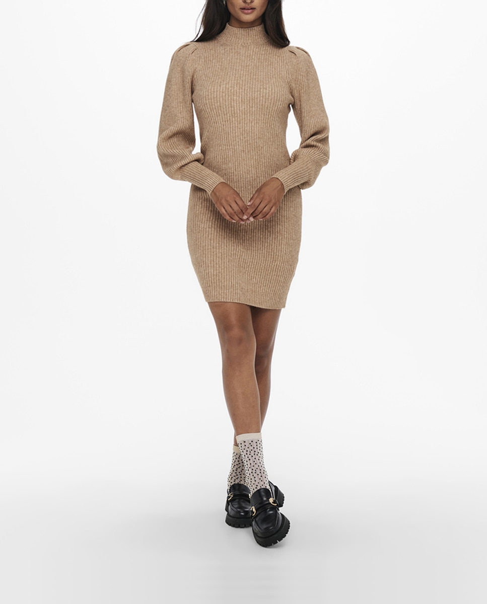 Imagen 0 de Vestido de punto con cuello subido.