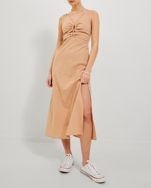 Imagen 0 de Vestido cut out midi con tirantes finos