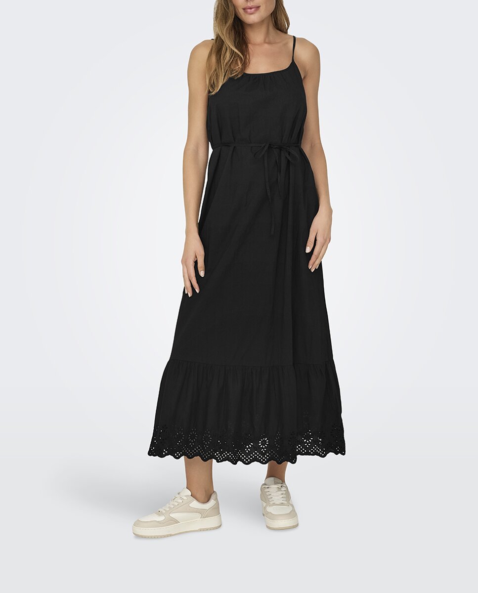 Imagen 0 de Vestido largo con detalle en el volante