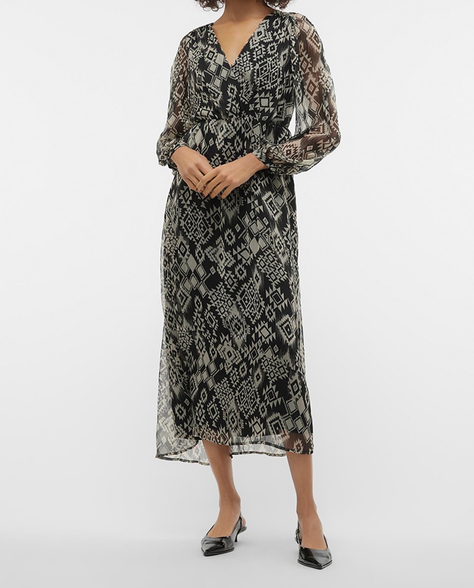 Imagen 0 de Vestido largo estampado