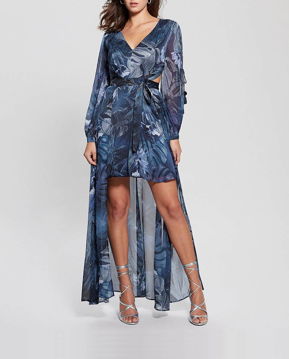 Imagen 0 de Vestido asimétrico estampado