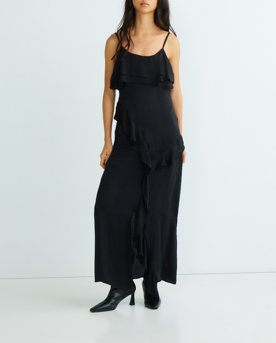 Imagen 0 de Vestido largo con volantes