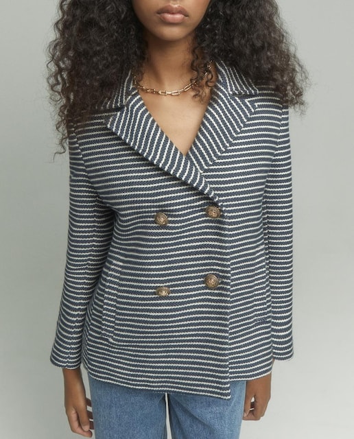 Imagen 0 de Chaqueta de mujer con rayas