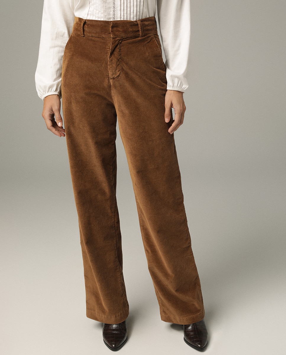 Pantalón ancho de mujer de pana — oferta en Primeriti
